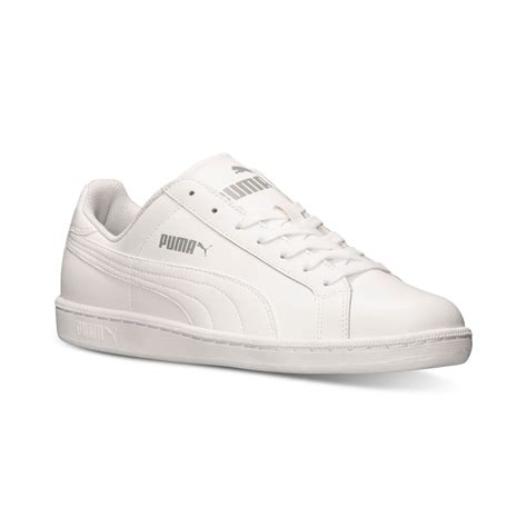 puma all white sneakers men.